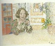 Carl Larsson annastina alkman oil painting on canvas